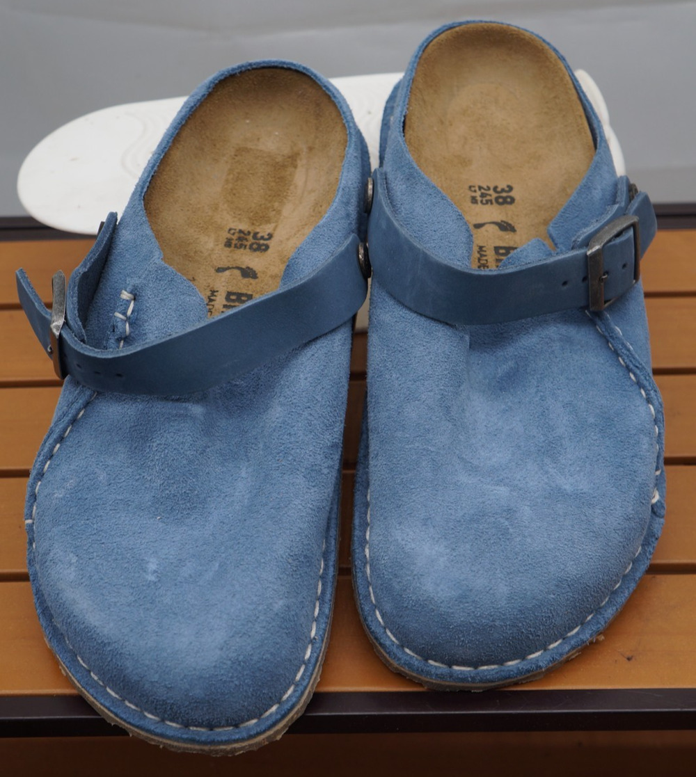 UNISEX BIRKENSTOCK LUTRY PREMIUM SUEDE SUEDE LEATHER SIZE 38 W7/M5 Narrow